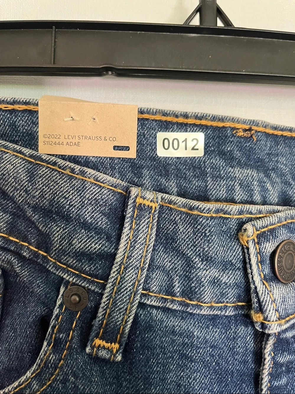 Levi's Strauss & Co Mens 34/34 505 Men's Dark Blue Straight Jeans